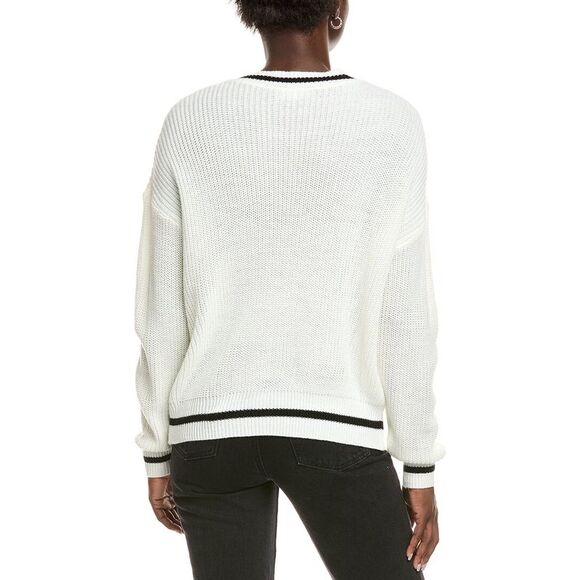Madison Miles Womens  Pullover, White - Picture 2 of 3